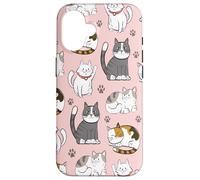 Cute Cats & Claws Pattern for Kittyie and Pet Owners Custodia per iPhone 16