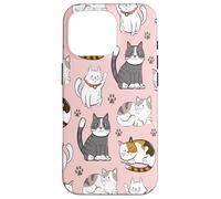 Cute Cats & Claws Pattern for Kittyie and Pet Owners Custodia per iPhone 16 Pro