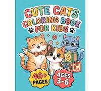 Cute Cats Coloring Book for Kids