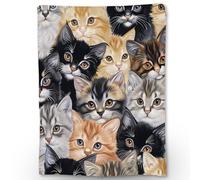 Cute Cats Copertas Pelosa Morbida Coperta Flanella Lavabile Blanket Per Camera Da Letto Campeggio Matrimoniale S