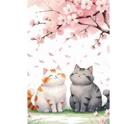 Cute Cats Dot Grid Notebook - Soft Watercolor Journal with Two Adorable Kittens, 120 Pages | Japanese-Inspired Stationery for Writing, Drawing, ... | Calm Creativity for Cat Lovers and Dreamers