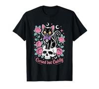 Cute Cats Gothic Mystical Maledetto Ma Cuddly Cat Kittens Maglietta