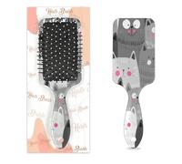 Cute Cats Kitty Spazzola per capelli Bagnato Secco Cuscino D'aria Spazzola per Capelli Spazzola Districante Plastica per Bambini Adulti Ritorno A Scuola Regalo Donne Uomini