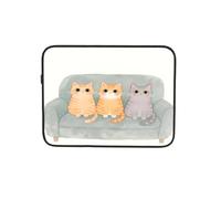 Cute Cats On Sofa Custodia per computer portatile Notebook Computer Tablet Valigetta Borsa da trasporto per lavoro 12 pollici