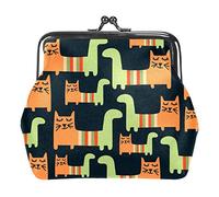 Cute Cats Pattern Portamonete Kiss Lock Borsa per il cambio Borsa per bigiotteria vintage