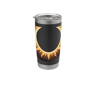 Cute Cats Total Solar Eclipse 12 agosto 2026 Evento astronomico Bicchiere termico in acciaio inox doppia parete