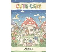 CUTE CATS: Unwind and let your imagination run wild with these adorable cats and simple bold lines. Easy-to-color designs, perfect for all ages!