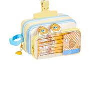 Cute Cheese Pencil Case - 30 Piece Large Capacity School Stationery Kit