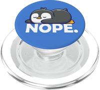 Cute Chibi Anime Kawai Kids Sleep Nap NOPE Penguin Lover PopSockets PopGrip per MagSafe