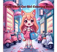 Cute Chibi Cat Girl Coloring Book