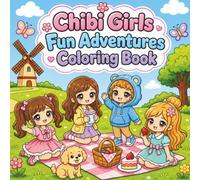 Cute Chibi Girls: Fun Adventure Coloring Book
