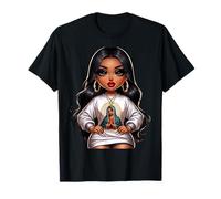 Cute Chibi Mexican Baby Girl Chicana Santa María de Guadalup Maglietta