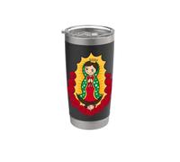 Cute Chibi Virgen de Guadalupe Saint Mary Bicchiere termico in acciaio inox doppia parete