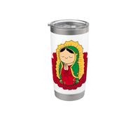 Cute Chibi Virgen de Guadalupe Saint Mary Bicchiere termico in acciaio inox doppia parete