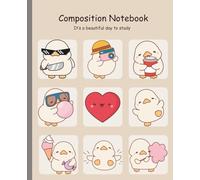 Cute Chick Composition Notebook - Kawaii Bird Journal for Writing, School, and Study Notes: Aesthetic Animal Notebook Gift for Girls, Students & Bird Lovers (7.5x9.25”, 100 Pages, Wide Ruled)