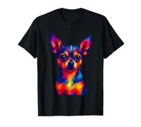 Cute Chihuahua Dog Colorful Dog Lover Pop Art Maglietta