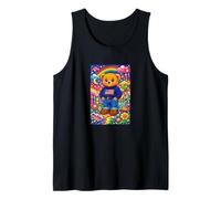 Cute Childish Teddy Bear World Illustration Graphic Designs Canotta