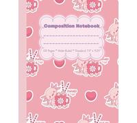 Cute Christmas Axolotl Composition Notebook for Kids: Holiday Hugs: Adorable Wide Ruled Journal for Elementary School, Writing & Drawing | 7.5” x 9.25”, 120 Pages | Stocking Stuffer