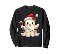Cute Christmas Ghost Kawaii Santa Candy Cane Funny Xmas Felpa