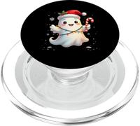 Cute Christmas Ghost Kawaii Santa Candy Cane Funny Xmas PopSockets PopGrip per MagSafe