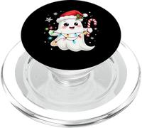 Cute Christmas Ghost Kawaii Santa Candy Cane Funny Xmas PopSockets PopGrip per MagSafe