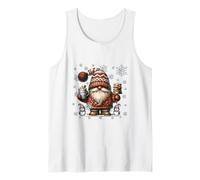 Cute Christmas GNOME Cute Snowflake Patterns White Winter Canotta