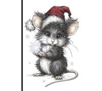 Cute Christmas Mouse Dot Grid Journal: A Festive Winter Notebook for Animal Lovers, Students, and Creative Writing
