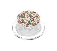 Cute Christmas Teddy Bear Fox and Rabbit Holiday Room Decor PopSockets PopGrip per MagSafe