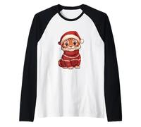 Cute Christmas Tiger | Vacanze di Natale Maglia con Maniche Raglan