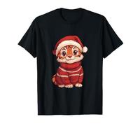 Cute Christmas Tiger | Vacanze di Natale Maglietta