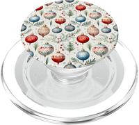 Cute Christmas Tree Balls Mistletoe Decor Floral Christmas PopSockets PopGrip per MagSafe