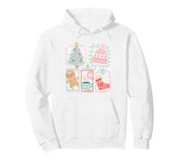 Cute Christmas Tree Coquette Felpa con Cappuccio