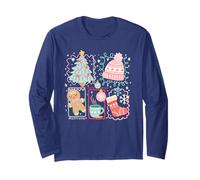 Cute Christmas Tree Coquette Maglia a Manica