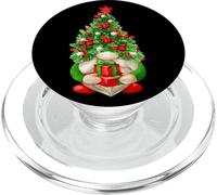 Cute Christmas Tree Gnome With Xmas Gifts - Funny Holiday PopSockets PopGrip per MagSafe
