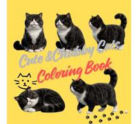 Cute & Chubby Cats Coloring Book: A fun, Simple and Easy Coloring Pages for Toddlers and kids
