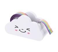 Cute Cloud - Dispenser di nastro adesivo con base antiscivolo - Supporto per rotolo adesivo da scrivania per casa, scuola e ufficio