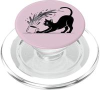 Cute Coffee Latte Art Gift for Mom Cafe Energy Cat Lover PopSockets PopGrip per MagSafe