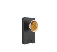 Cute Coffee Latte Art Gift for Mom Cafe Energy on Black PopSockets PopWallet per MagSafe