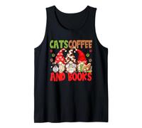 Cute Coffee Lover Cat Mom And Dad Cats Coffee And Books Canotta