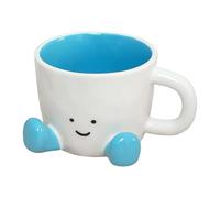 Cute Coffee Mug, divertente in ceramica, adorabile da drink, Charming Kitchen Tableware Design for Latte, Coffee, Tea, Milk, Water, Hot Cocoa, Cold Drinks, Daily Home Office Use 9,7 x 7,3