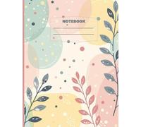 Cute College Ruled Notebook - Aesthetic Composition Book with Soft Matte Cover: Perfect for School, Homework, Journaling, Writing, and To-Do Lists