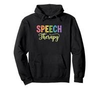 Cute Colorful Speech Therapy SLP Cute Colorful Therapist Felpa con Cappuccio
