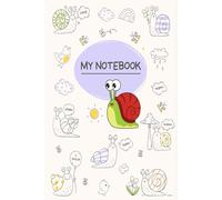 Cute colourful Snail Notebook: Jot, Doodle & Dream at a Snail’s Pace - 6x9 Inch, 80 cute lined Pages, A Perfect Gift for Snail Lovers