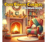 CUTE COMFY CORNERS COLORING BOOK: A Hygge-Inspired Relaxing, Bold and Easy Coloring Book for Adults, Teens, and Lovers of All Things Cozy