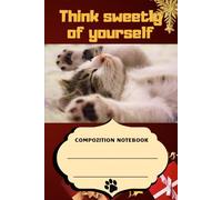 Cute composition notebook for cat lover. Cat journal for girls, children, teens, students and adults. Cute cat design for person who like cat. Kitten ... with 100 Pages Lined White Paper 6x9 in.