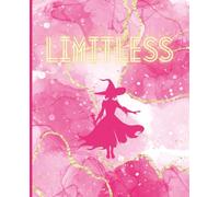 Cute Composition Notebook Journal, Wide Ruled; WICKED Fun Limitless Cover with a movie aesthetic, pink gold themed cover, 7.5 x 9.25, 120 pages, perfect for kids, teens, students and adults