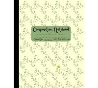Cute Composition Notebook Plants and a Bee 8 x 10 College Rule 200 Page Composition Notebook School Homeschooling Work