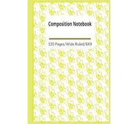 Cute Composition notebook with heart-star design, 120 Pages WIDE ruled, 6x9: Encouraging Bible Verse