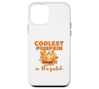 Cute Coolest Pumpkin in the Patch Halloween Thanksgiving Custodia per iPhone 12 mini