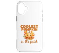 Cute Coolest Pumpkin in the Patch Halloween Thanksgiving Custodia per iPhone 16 Plus